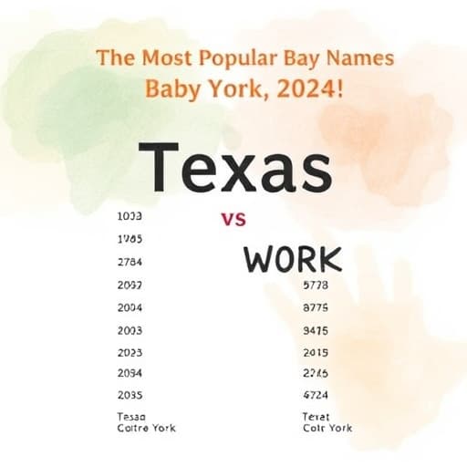 The Most Popular Baby Names in Texas vs New York (2024)